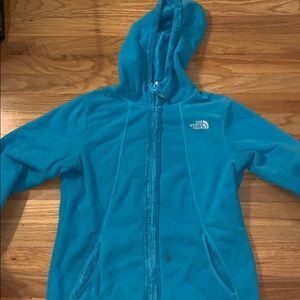 North face blue winter jacket
